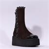 Marco Moreo Vale Frill Toecap Ankle Boot - Brown Suede